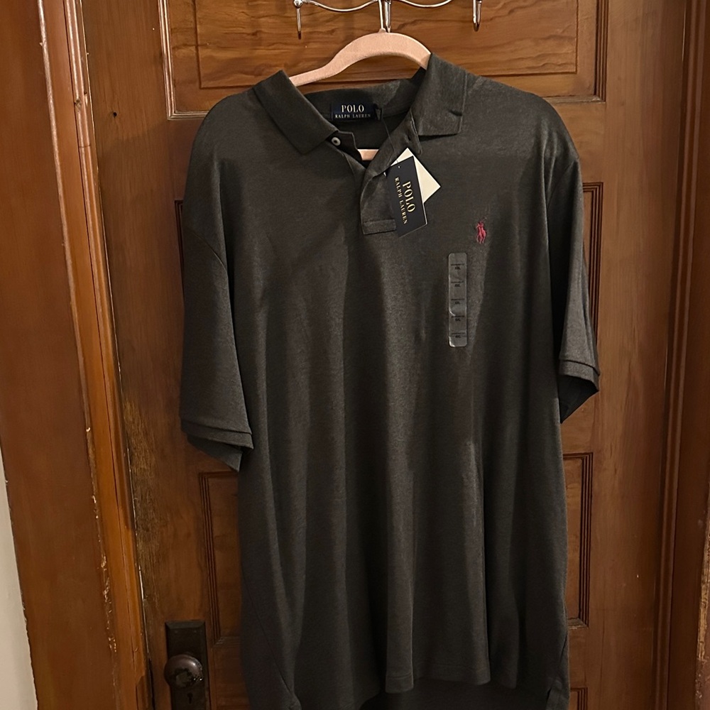 Polo by Ralph Lauren Men's Charcoal Polo Shirt